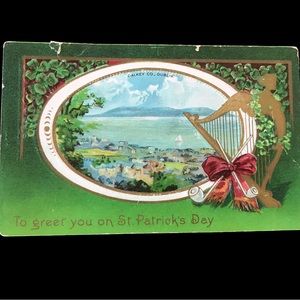Antique Embossed St Patrick’s Day Postcard Unposted
